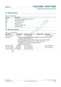 74HCT1G66GV Datasheet Page 16