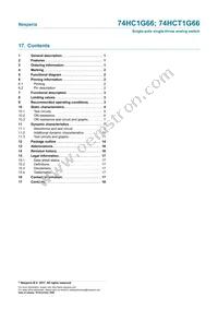 74HCT1G66GV Datasheet Page 18