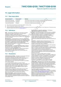 74HCT1G66GW-Q100H Datasheet Page 17