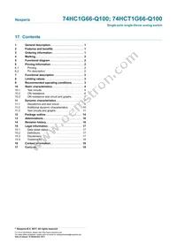 74HCT1G66GW-Q100H Datasheet Page 19