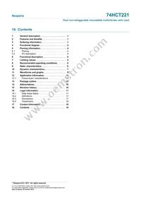 74HCT221D Datasheet Page 19