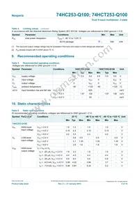 74HCT253D-Q100 Datasheet Page 5