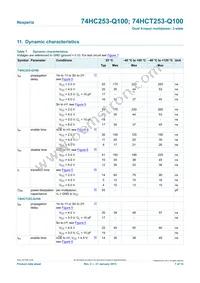 74HCT253D-Q100 Datasheet Page 7