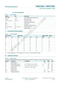 74HCT253N Datasheet Page 4