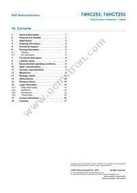 74HCT253N Datasheet Page 17