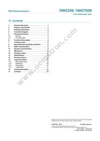 74HCT259N Datasheet Page 22