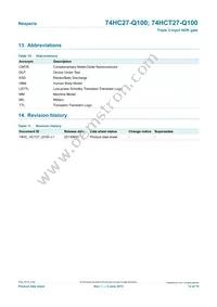 74HCT27BQ-Q100X Datasheet Page 12