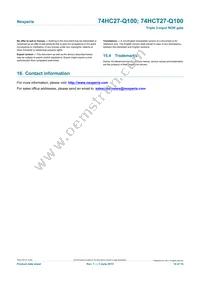 74HCT27BQ-Q100X Datasheet Page 14