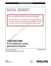 74HCT280N Datasheet Cover