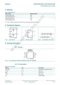 74HCT2G125DC-Q100H Datasheet Page 2