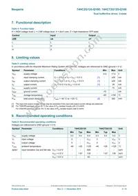 74HCT2G125DC-Q100H Datasheet Page 3