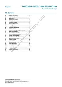 74HCT2G14GW-Q100H Datasheet Page 21