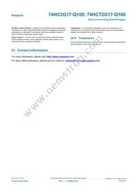 74HCT2G17GV-Q100H Datasheet Page 18