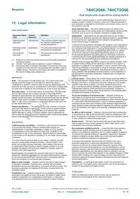 74HCT2G66GD Datasheet Page 18