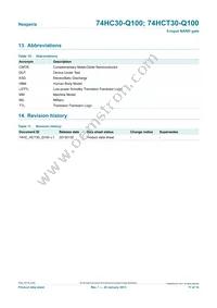 74HCT30PW-Q100J Datasheet Page 11