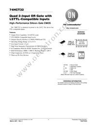 74HCT32DTR2G Datasheet Cover