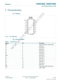 74HCT365D/AUJ Datasheet Page 3