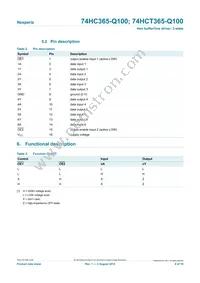 74HCT365D-Q100 Datasheet Page 4