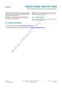 74HCT377PW-Q100J Datasheet Page 17