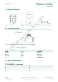 74HCT3G04GD Datasheet Page 2