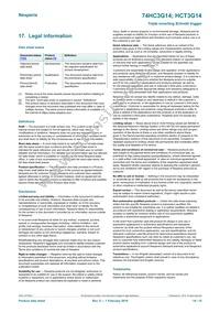 74HCT3G14GD Datasheet Page 14