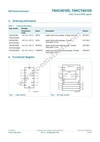 74HCT40105N Datasheet Page 2