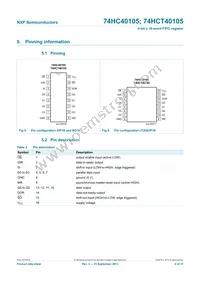 74HCT40105N Datasheet Page 4