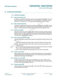 74HCT40105N Datasheet Page 5