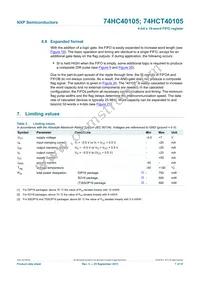 74HCT40105N Datasheet Page 7
