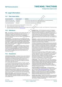 74HCT4040N Datasheet Page 18