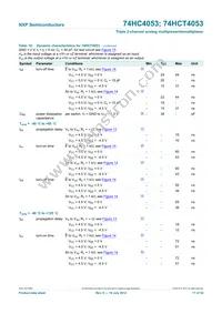 74HCT4053N Datasheet Page 17