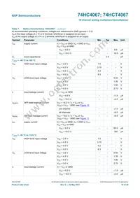 74HCT4067BQ Datasheet Page 11