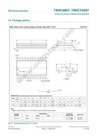 74HCT4067BQ Datasheet Page 22