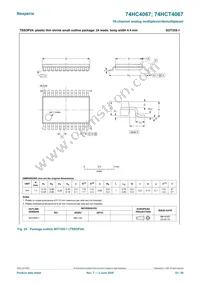 74HCT4067DB Datasheet Page 22