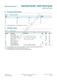 74HCT4075PW-Q100J Datasheet Page 4
