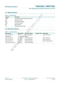 74HCT423BQ Datasheet Page 21