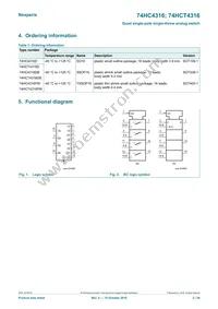 74HCT4316DB Datasheet Page 2