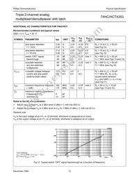 74HCT4353N Datasheet Page 12