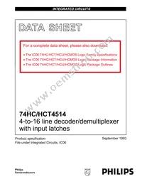 74HCT4514N Datasheet Page 2