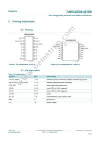 74HCT4538D-Q100 Datasheet Page 4