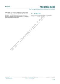 74HCT4538D-Q100 Datasheet Page 19