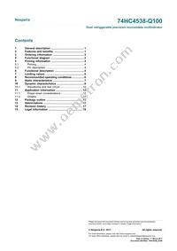 74HCT4538D-Q100 Datasheet Page 20