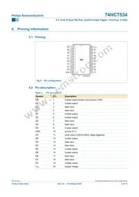 74HCT534N Datasheet Page 4