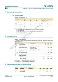 74HCT534N Datasheet Page 5