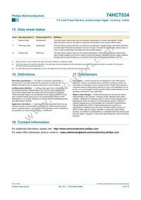 74HCT534N Datasheet Page 14