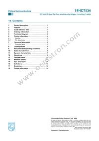 74HCT534N Datasheet Page 15