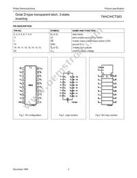 74HCT563D Datasheet Page 3