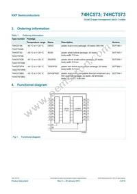 74HCT573N Datasheet Page 2