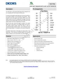 74HCT594S16-13 Datasheet Cover