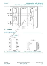 74HCT595DB-Q100J Datasheet Page 3